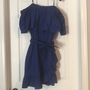 Beautiful vibrant blue dress